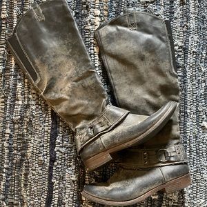 Distressed Tall Boots